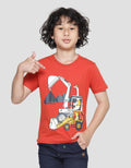Little M Dino Truck Kaos Anak Laki-laki