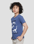 Little M Learn The Dino Kaos Lengan Pendek Anak Laki-Laki