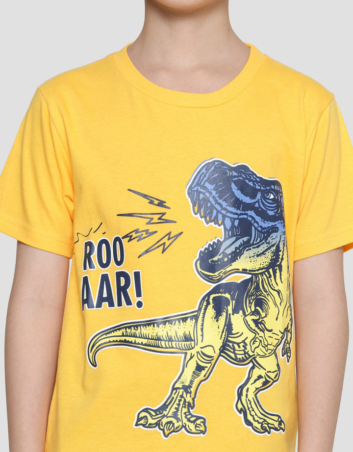 Little M Kaos Lengan Pendek Anak Laki-laki Print Dino