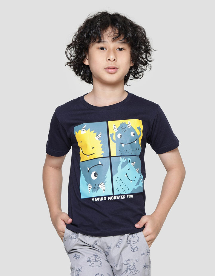 Little M Kaos Lengan Pendek Anak Laki-laki Print Best Buy Print Monster