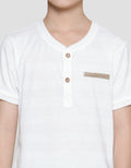 Little M Kaos Henley Texture Wafer Anak Laki-laki
