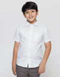 Nevada Short Sleeve Shirt Linen Slub Dots