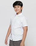 Nevada Short Sleeve Shirt Linen Slub Dots