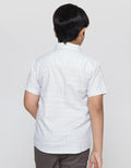 Nevada Short Sleeve Shirt Linen Slub Dots