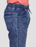 Nevada Denim Shorts Terry Karet Washing Anak laki-laki