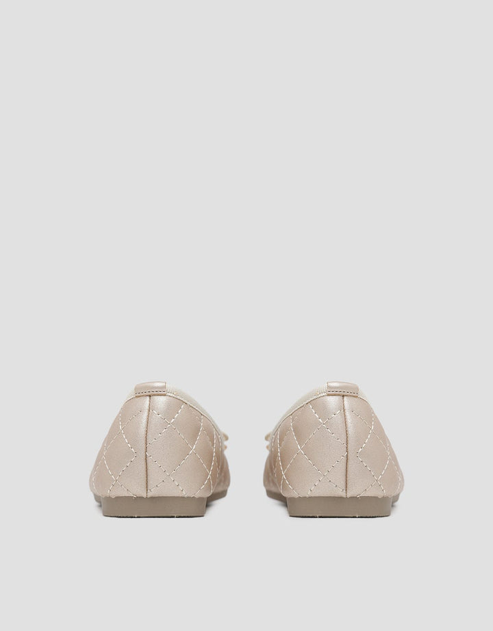 Nevada Ballerina Quilted Sepatu Flat Wanita
