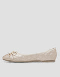 Nevada Ballerina Quilted Sepatu Flat Wanita
