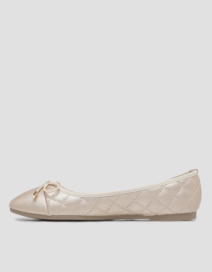 Nevada Ballerina Quilted Sepatu Flat Wanita