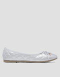 Nevada Ballerina Quilted Sepatu Flat Wanita