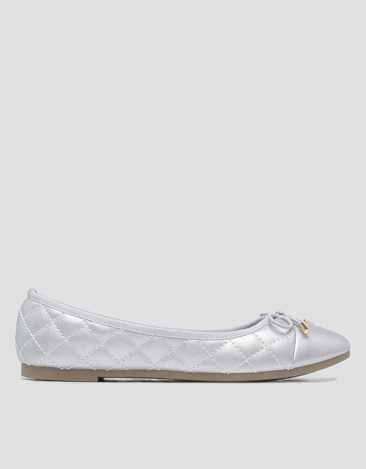 Nevada Ballerina Quilted Sepatu Flat Wanita