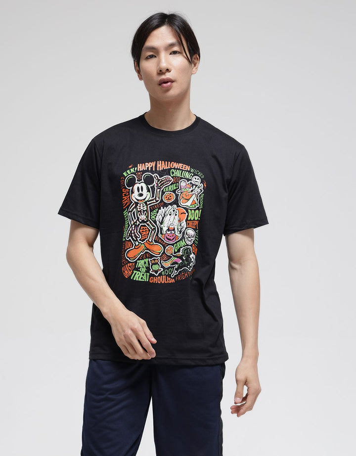 Disney Short Sleeve T-Shirt Special Halloween Colorful Mickey