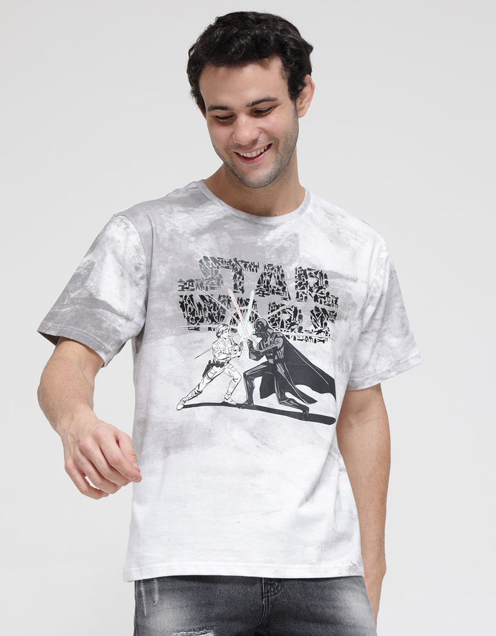 Star Wars Short Sleeve T-Shirt Fighting With Light Saber