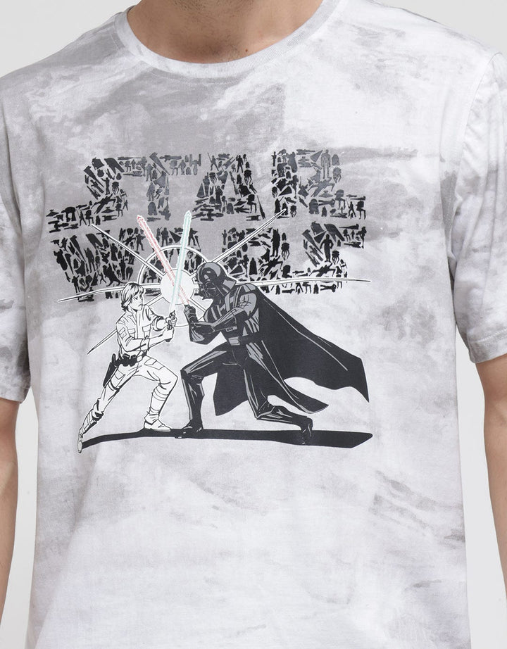 Star Wars Short Sleeve T-Shirt Fighting With Light Saber