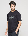 Star Wars Short Sleeve T-Shirt Logo Colored And Abstract Background