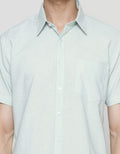 Stanley Adams Short Sleeve Shirt Slim Oxford Slub Cvc