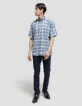 Stanley Adams Short Sleeve Shirt Regular Medium Checks