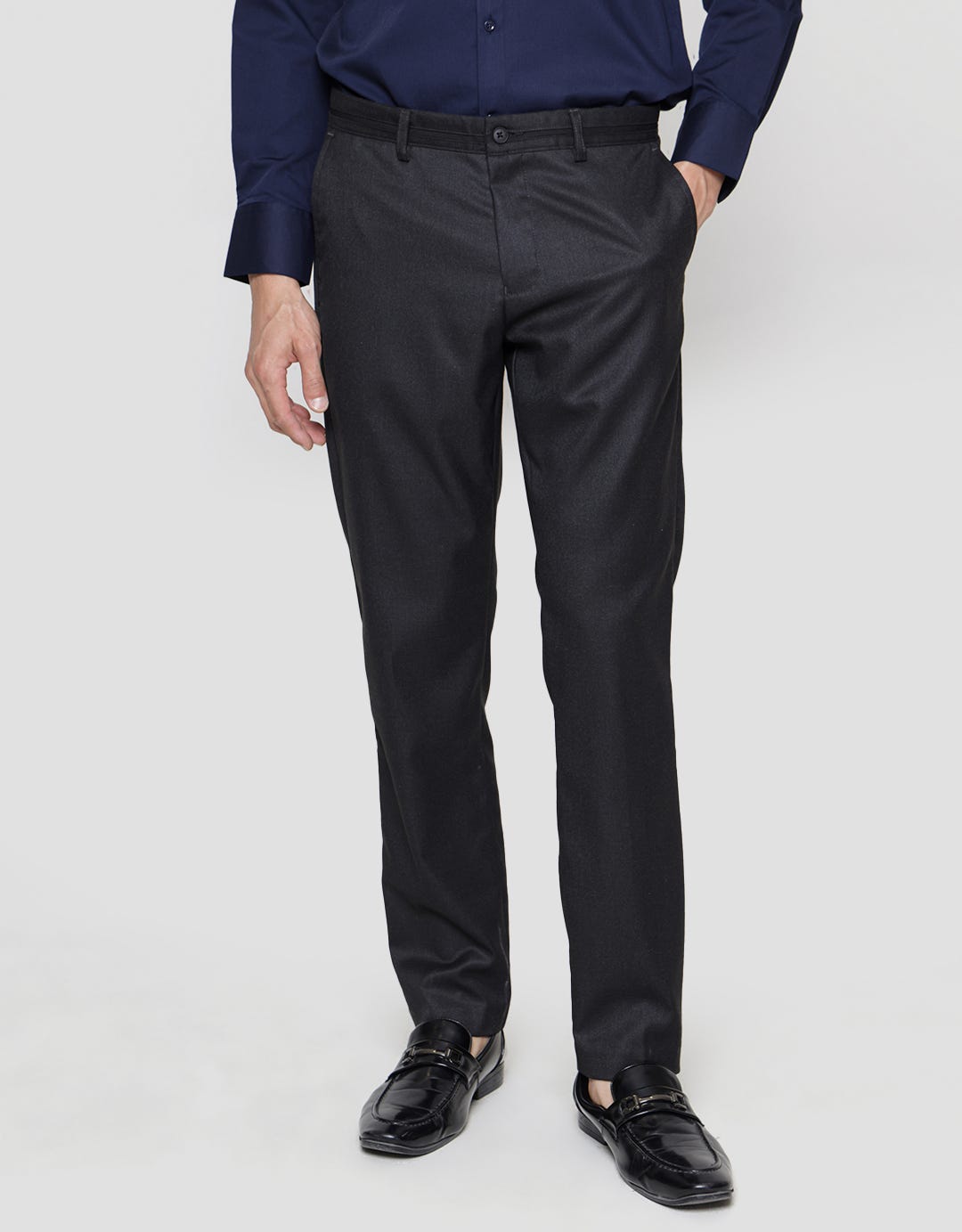 Stanley Adams Long Pants Slim Poly Viscose With Mix Fabric