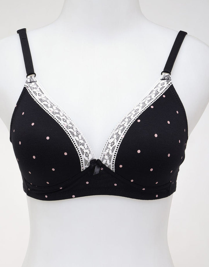 Nevada Non Push Up Regular Bra Non Wired Polkadot