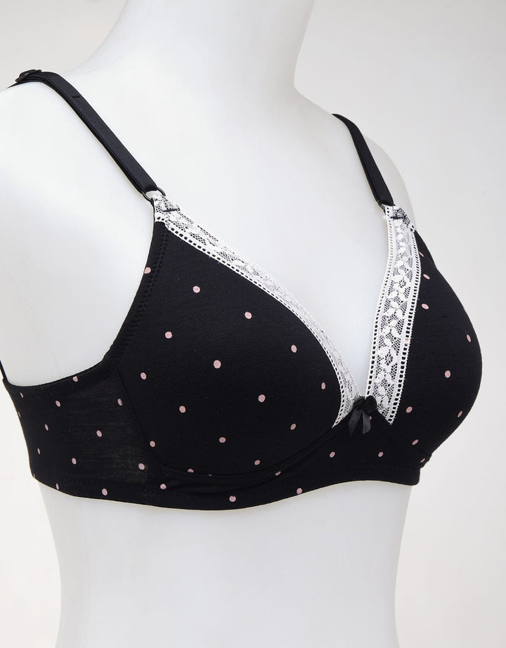 Nevada Non Push Up Regular Bra Non Wired Polkadot