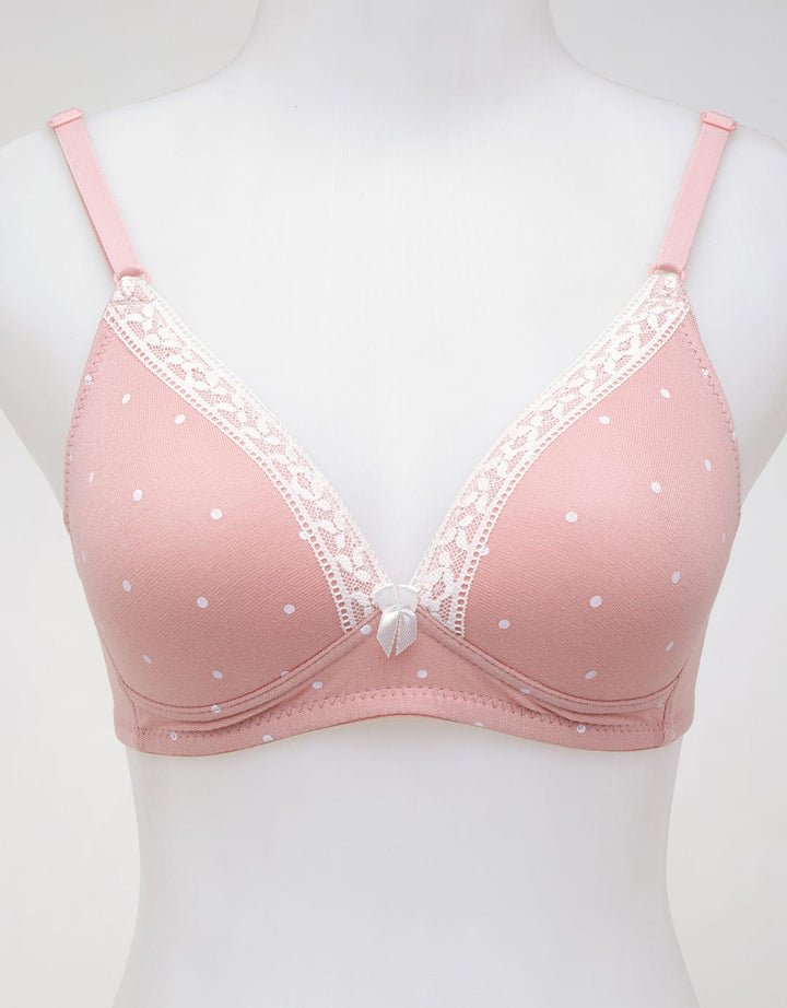 Nevada Non Push Up Regular Bra Non Wired Polkadot