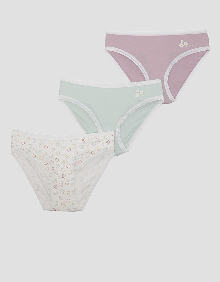 Nevada Brief Midi Panty Pack Daisy