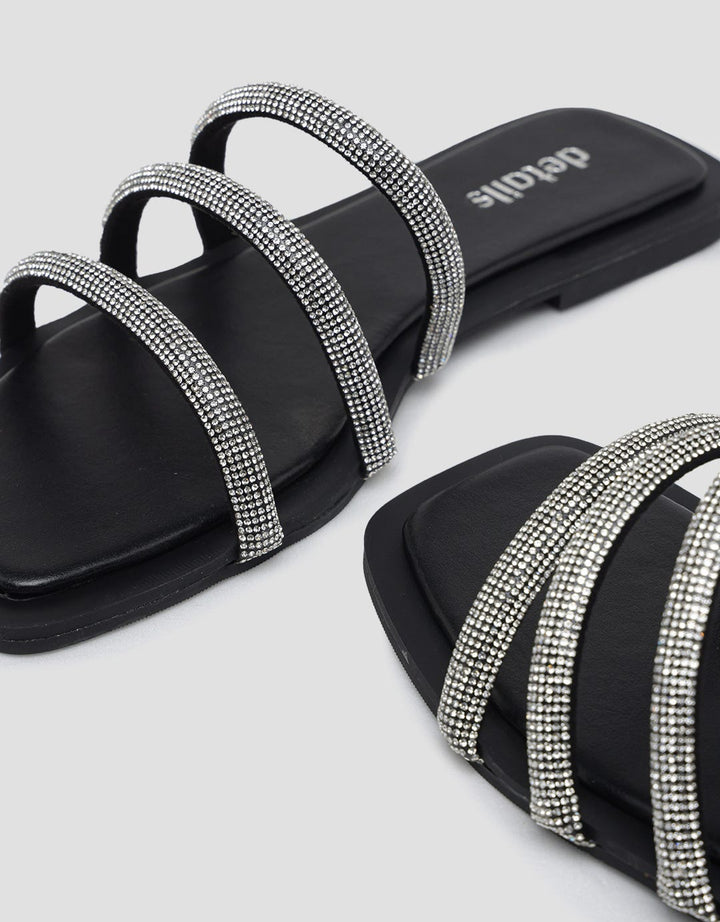 Details Beads Spark Slipper Women's Sandals