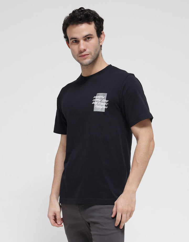 American Jeans Short Sleeve T-Shirt Front And Back Print Discharge