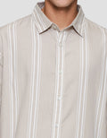 Cole Stripe Print Kemeja Pria