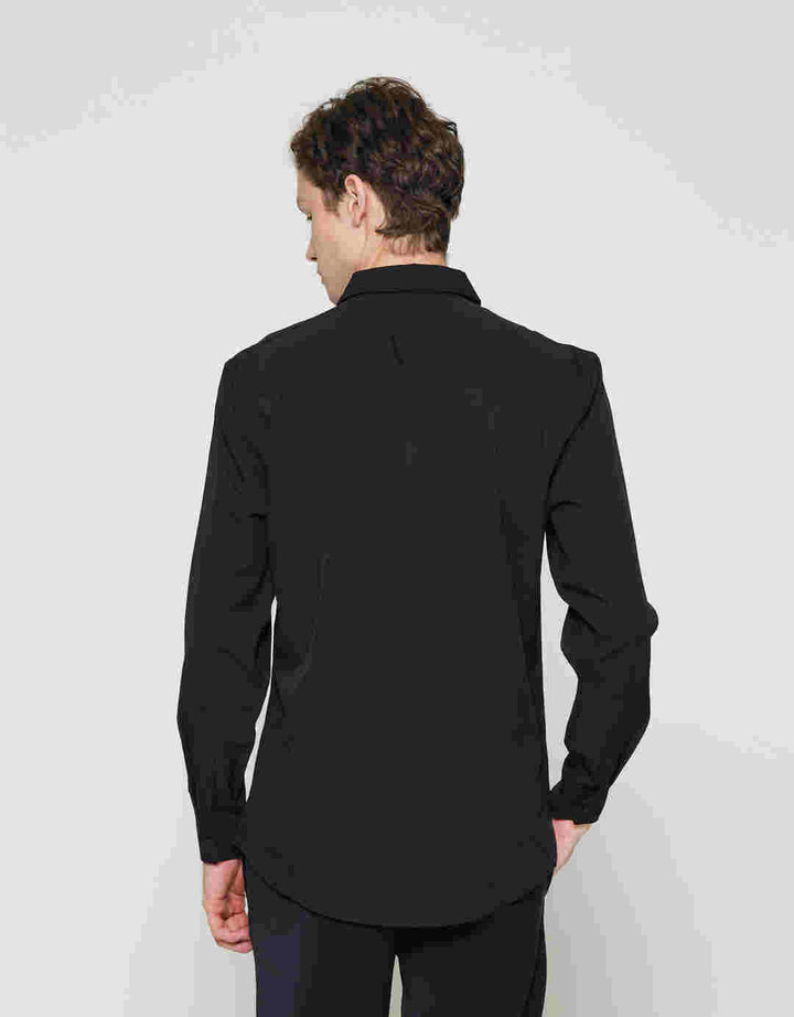 ZES Kemeja Lengan Panjang Pria Slim Fit LSSOL301