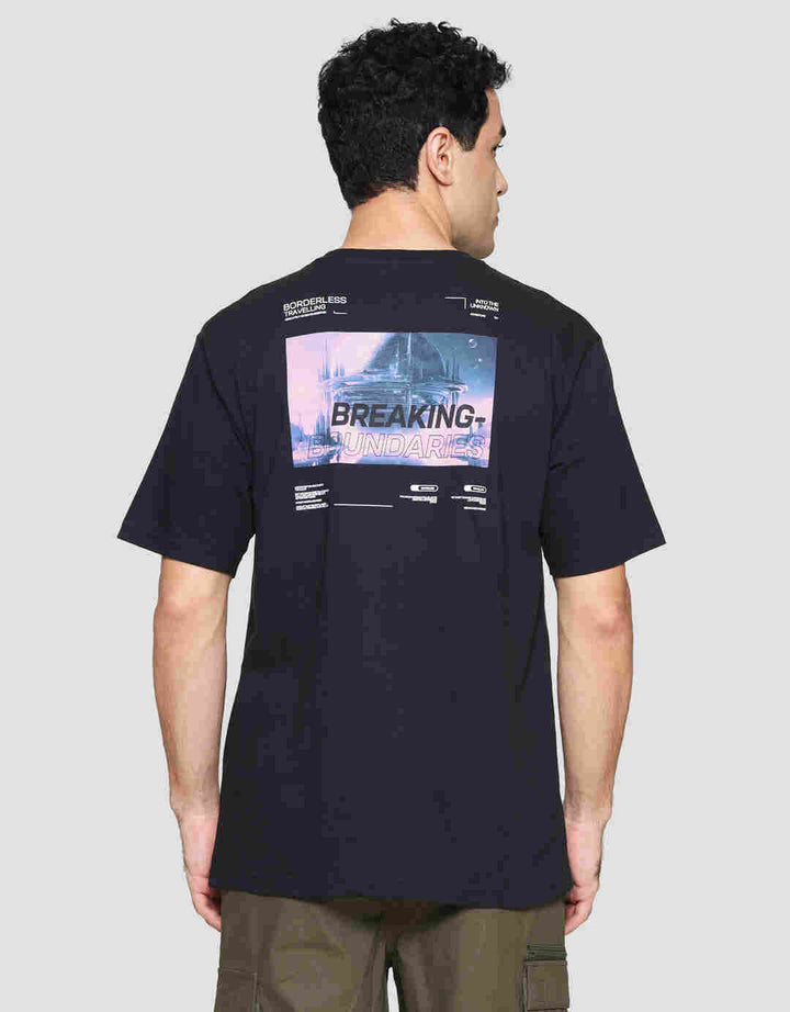 Nevada Front Back Wording Photoprint Kaos Lengan Pendek Pria