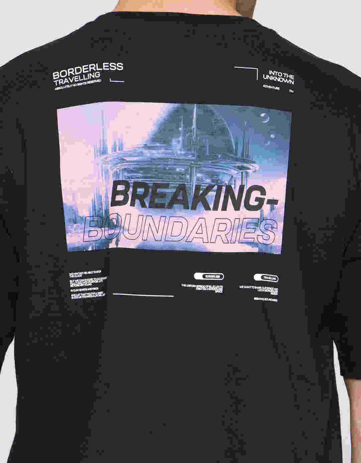 Nevada Front Back Wording Photoprint Kaos Lengan Pendek Pria