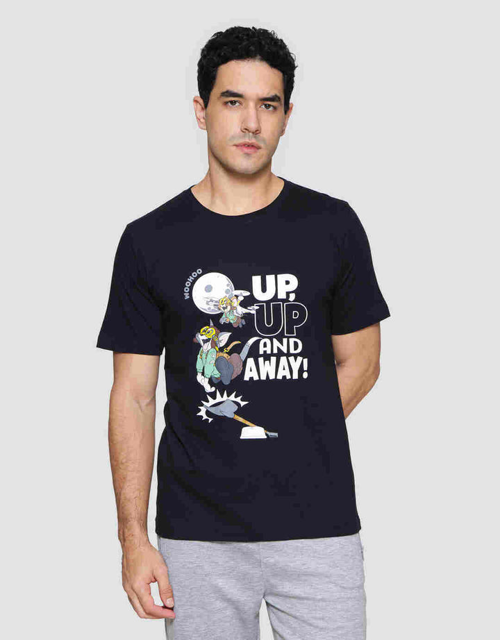 T Zone Wb Tom And Jerry Up Up And Away Men's Short Sleeve T-Shirt
