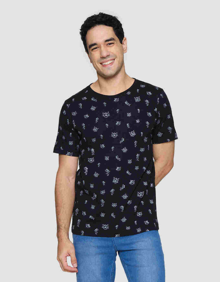 T Zone Wb Tom And Jerry Full Print Print Kaos Lengan Pendek Pria