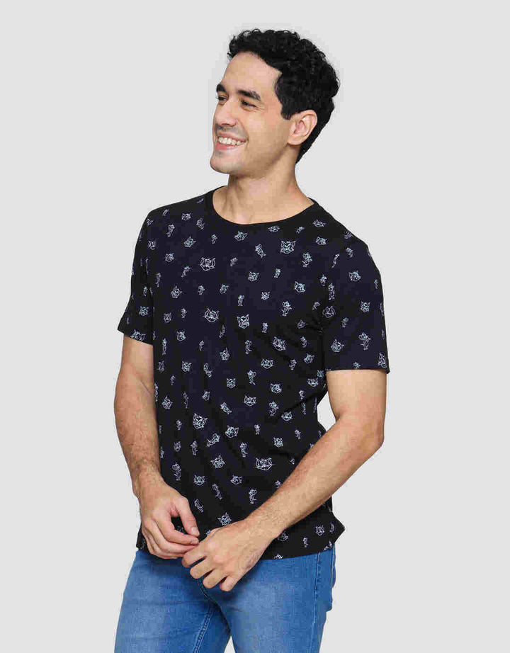 T Zone Wb Tom And Jerry Full Print Print Kaos Lengan Pendek Pria
