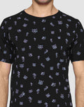 T Zone Wb Tom And Jerry Full Print Print Kaos Lengan Pendek Pria