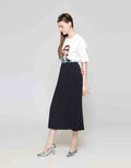 ZES Rok Pleats Wanita Midi MELWB003