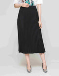 ZES Rok Pleats Wanita Midi MELWB003