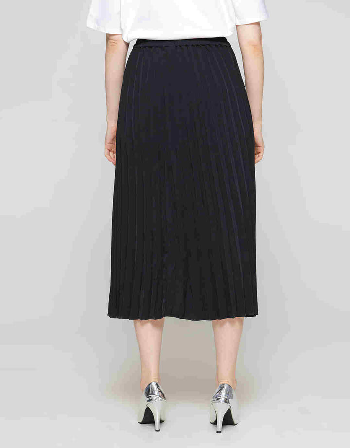 ZES Rok Pleats Wanita Midi MELWB003