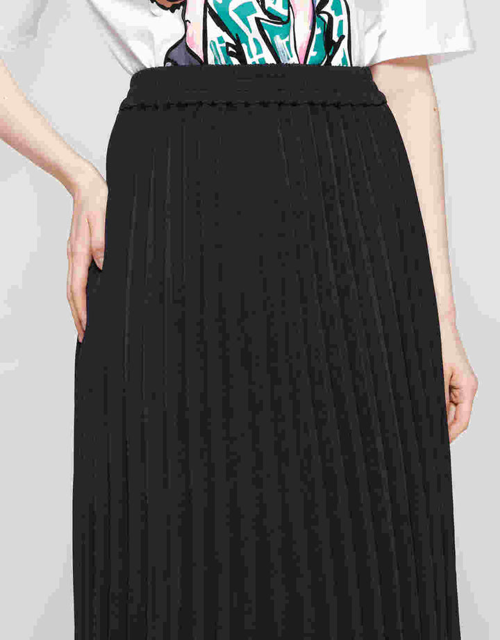 ZES Rok Pleats Wanita Midi MELWB003