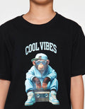 Nevada Solid Print Dtf Big Monkey Kaos Anak Laki-laki