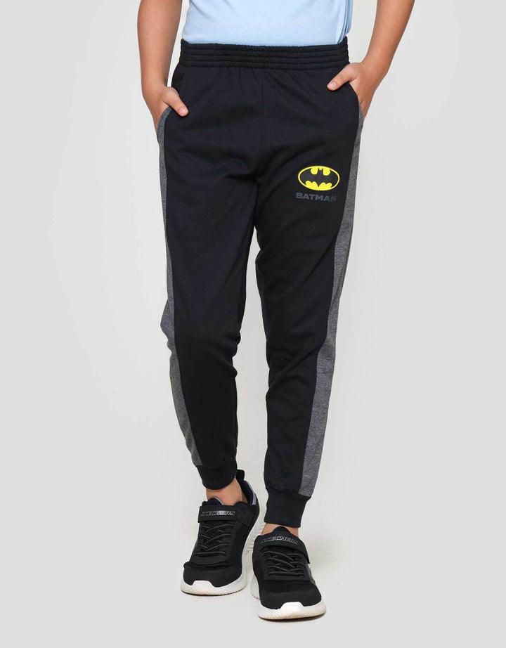 Character Batman Logo Lis Samping Celana Jogger Anak Laki-laki