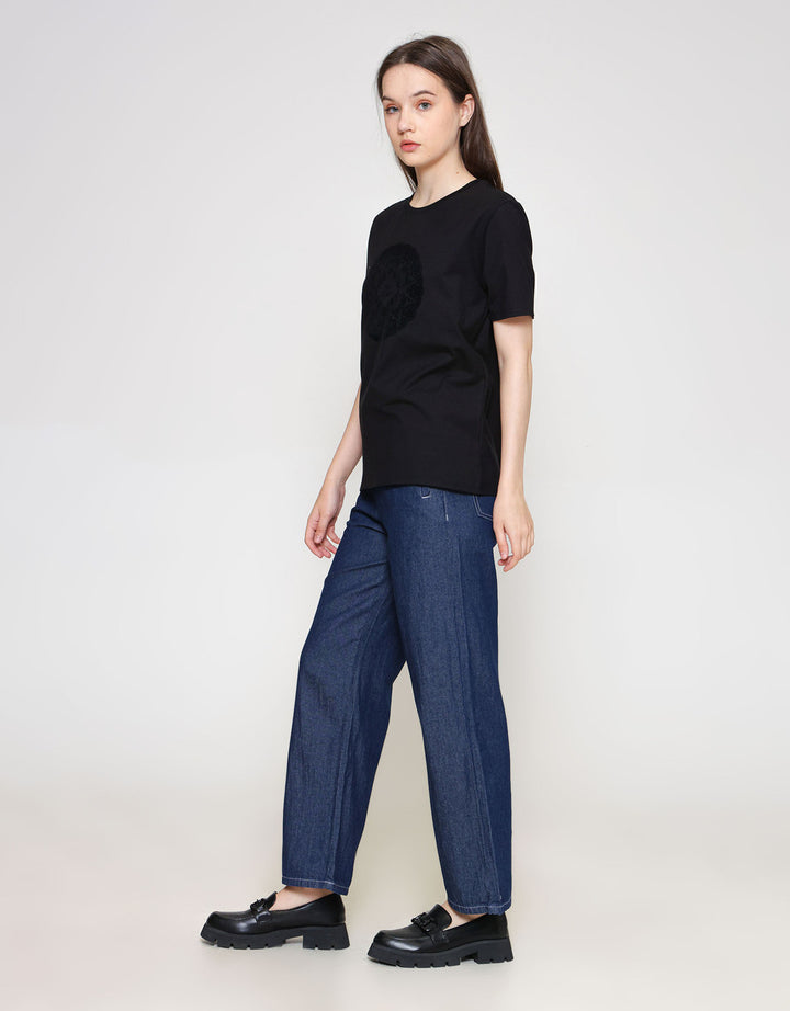 ZES T-Shirt Regular Lace Flocking CRLVT029 CRLVT029