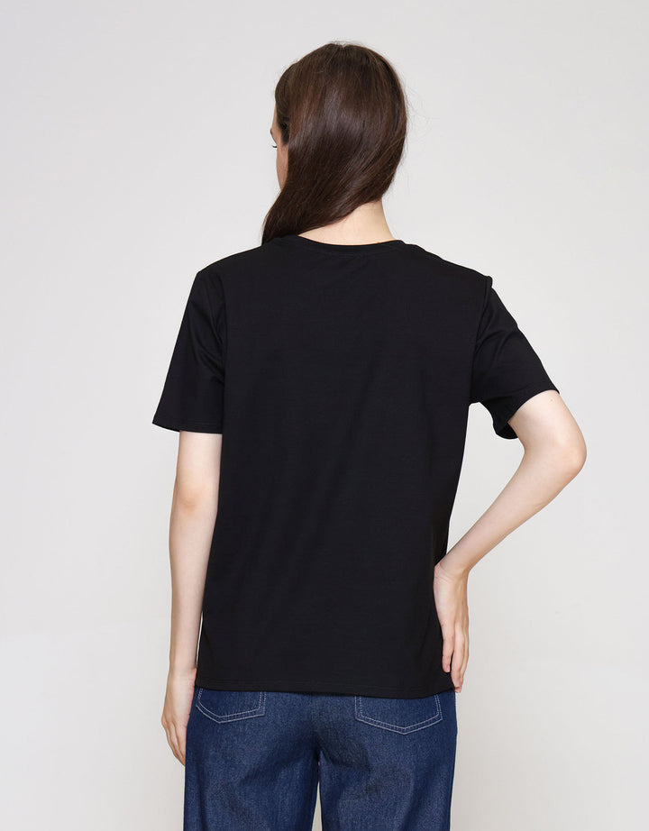 ZES T-Shirt Regular Lace Flocking CRLVT029 CRLVT029