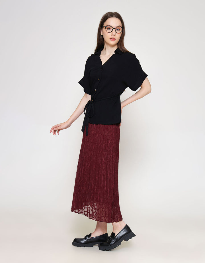 ZES With Belt Kemeja Wanita MELWT013