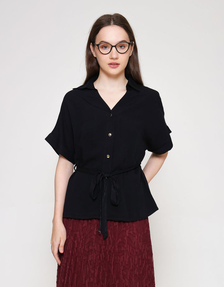 ZES With Belt Kemeja Wanita MELWT013