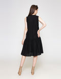 ZES Tier Sleeveless Midi Dress Wanita TSBDD002