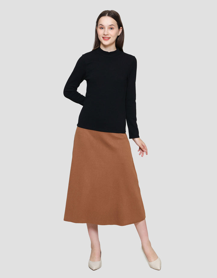Suko Rib Long Sleeve Kaos Lengan Panjang Wanita