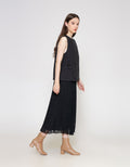 ZES Blouse Sleeveless Side Belt TSBWT019 TSBWT019