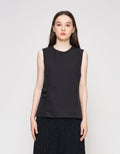 ZES Blouse Sleeveless Side Belt TSBWT019 TSBWT019