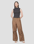 Nevada Solid Rib High Neck Kaos Tanktop Wanita